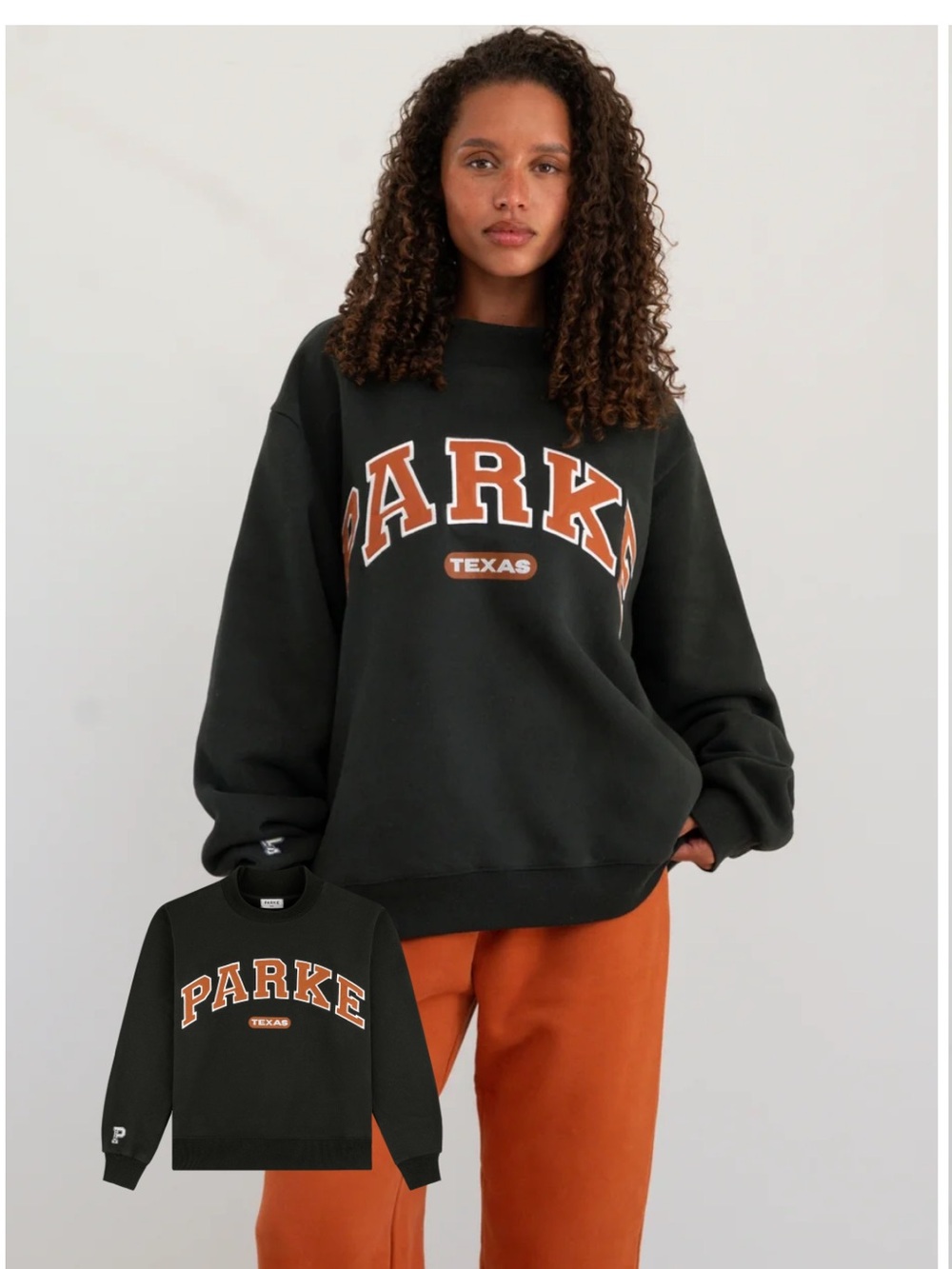 Parke x ‘47 - Texas UT Mockneck Sweatshirt -L/XL